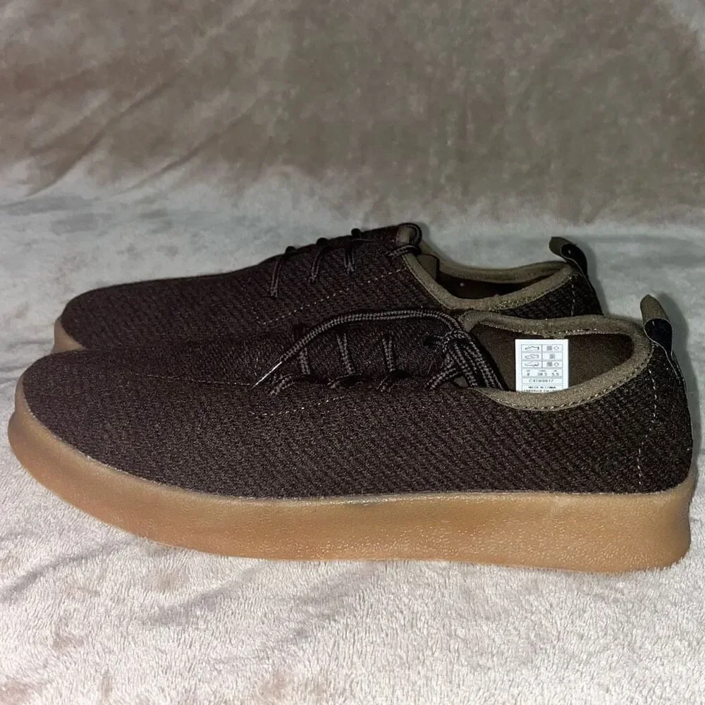 Rocket Dog Womens Size 8 Lace Up Flat Comfort Shoes Olive Green Brown‎ NWOT
